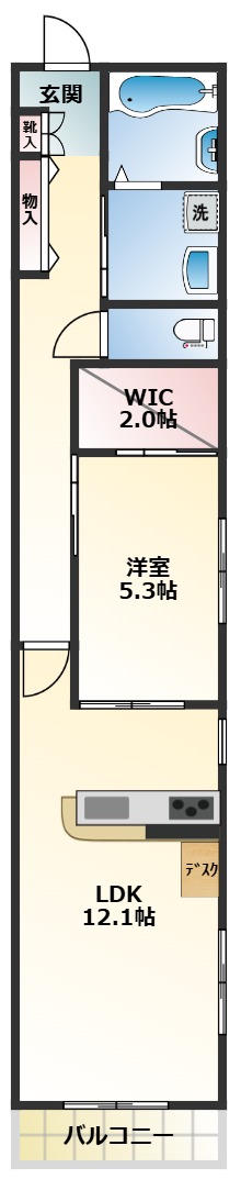 パークエレメント府中の間取り