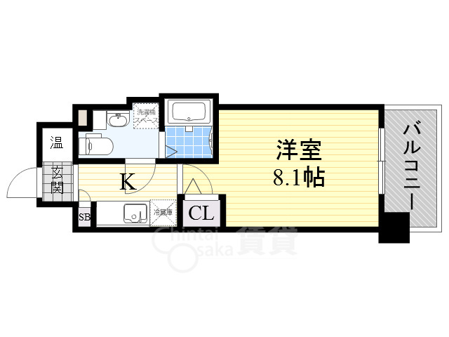 大阪市城東区鴫野西のマンションの間取り