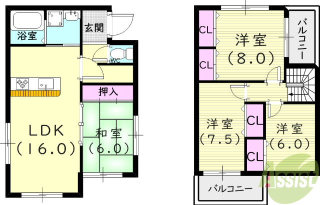 【創建タウンの間取り】