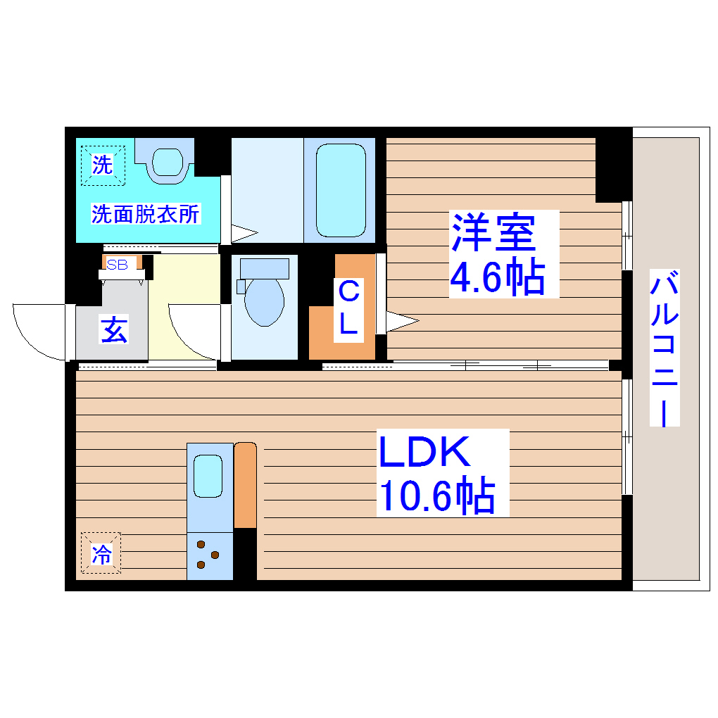 D-room Dearcourtの間取り