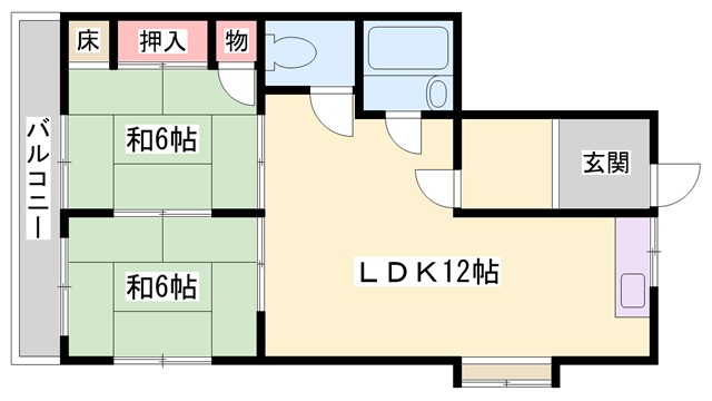 日経マンションの間取り