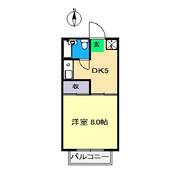 【木の丸曙ハイツの間取り】