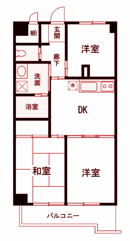 LAZ KONANDAI（LAZ港南台）の間取り