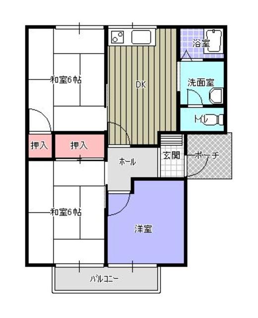 ハイツふるのＣ棟の間取り