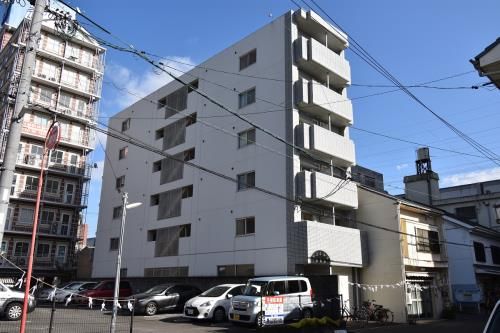 【福山市大黒町のマンションの建物外観】