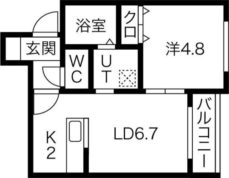 フェリオ真駒内の間取り