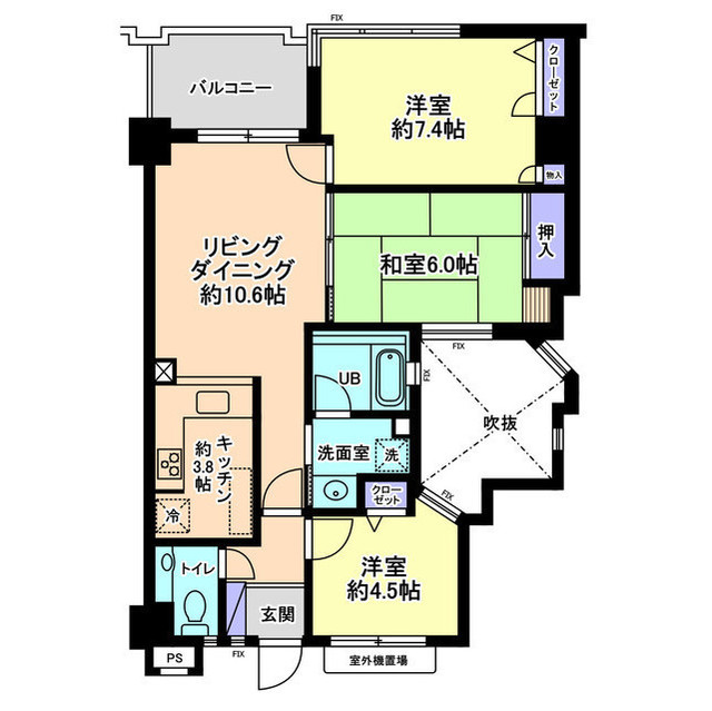 アパガーデンプレイス兼六元町壱番館の間取り