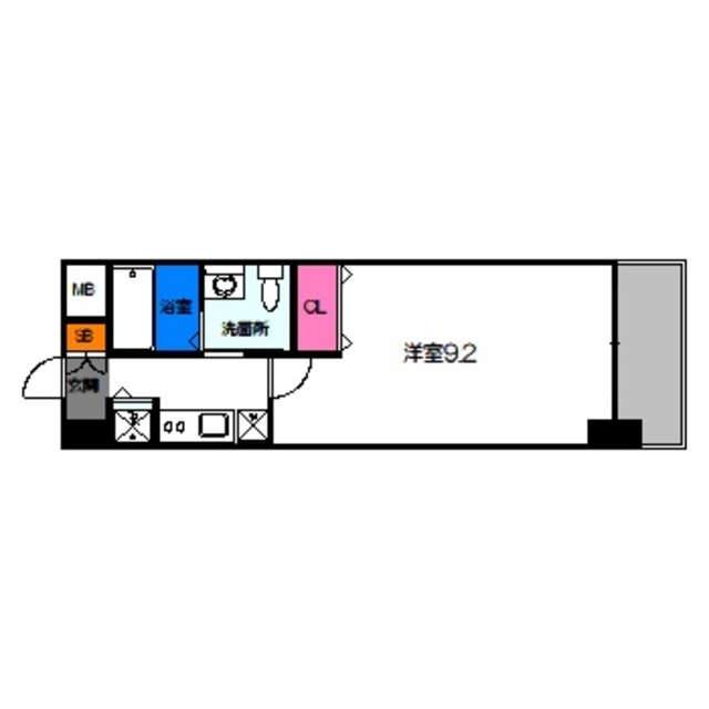 ルクレ京橋の間取り