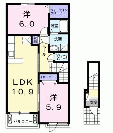 エテルノ・ピーヌ　IIの間取り