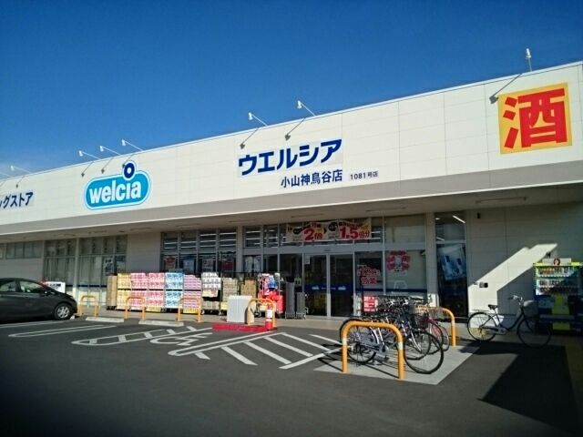ドラックストア　ウエルシア小山神鳥谷店（ドラッグストア）まで700m