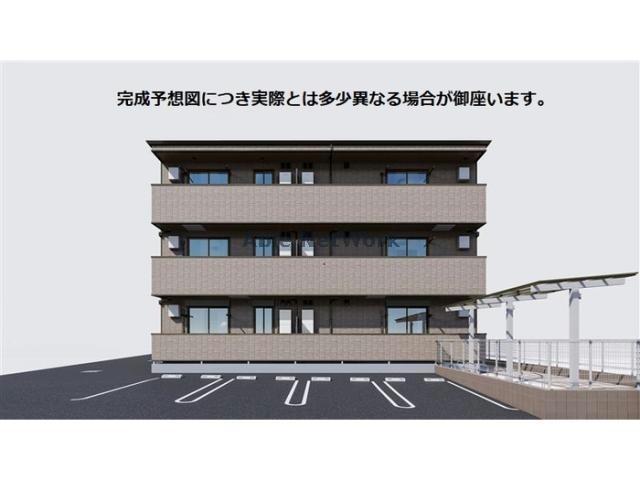 建物外観　建築中
