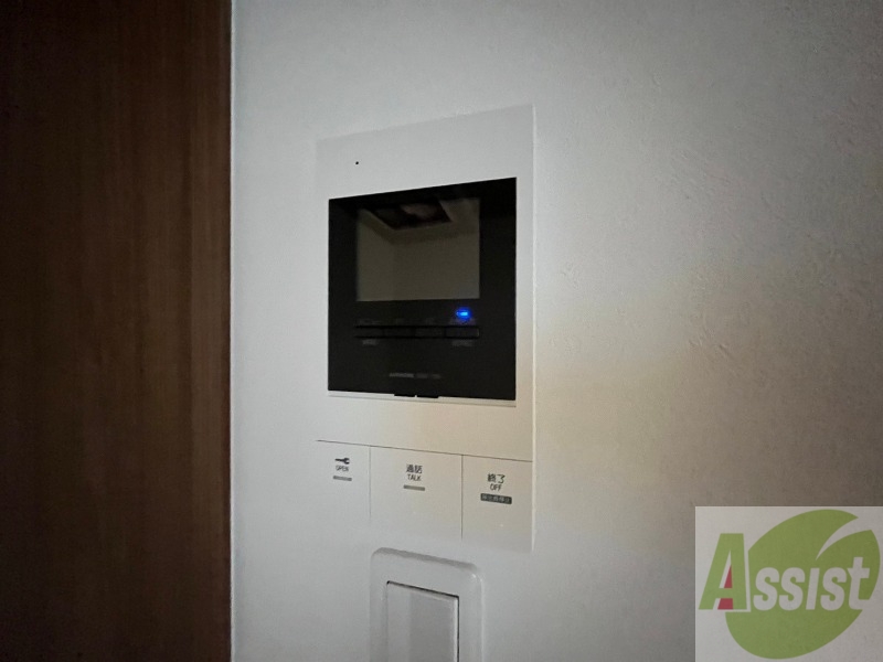 セキュリティ　インターホンです。オートロック付きで安心のマンションです。