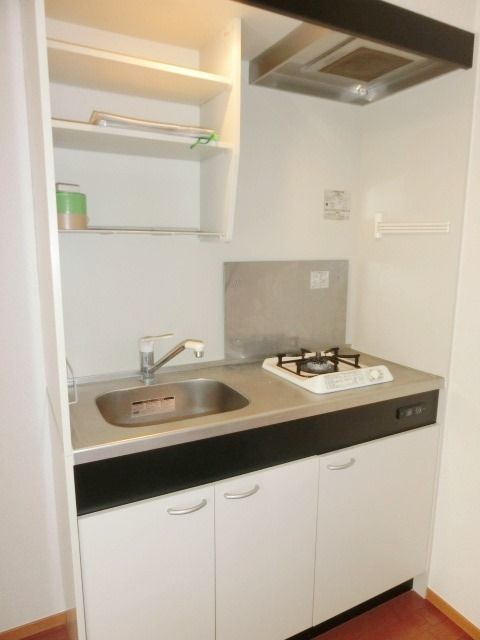 キッチン　１口コンロ付きのキッチンです