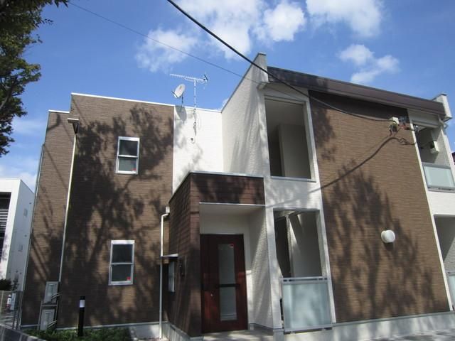 建物外観　セコムセキュリティシステム完備のアパートです。