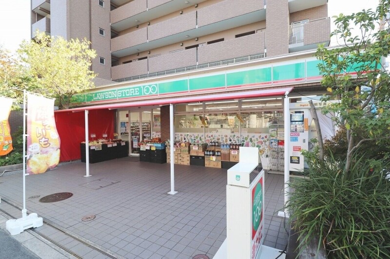 コンビニ　ローソンストア100生野南巽店（コンビニ）まで71m