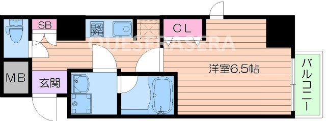 地下鉄谷町線 天満橋駅 徒歩5分 11階建 築12年の間取り写真