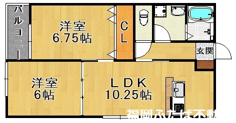 グラレオン鶴田の間取り写真