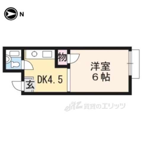 コーポ比加里の間取り写真