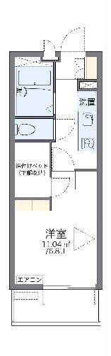 レオパレスグリーンIIIの間取り写真