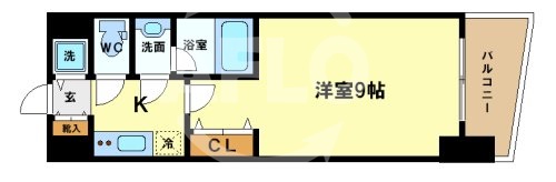 地下鉄御堂筋線 淀屋橋駅 徒歩5分 21階建 築20年の間取り写真