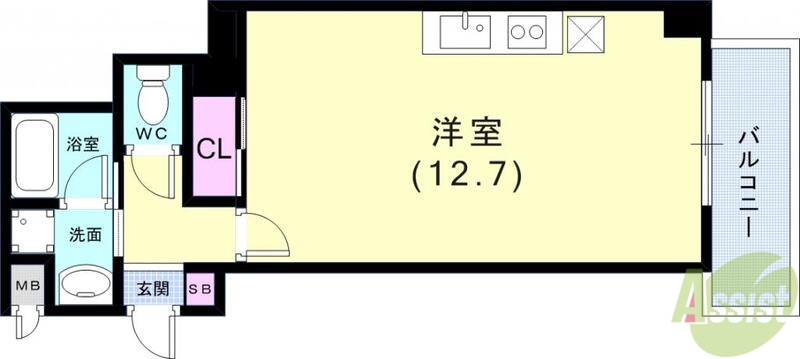 インペリアル新神戸の間取り写真