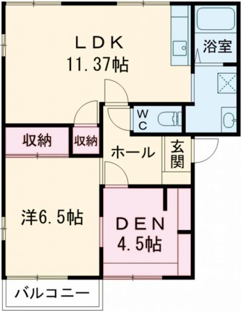 パークアヴェニュー戸祭台Bの間取り写真