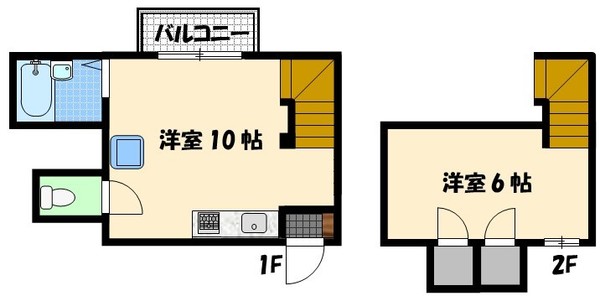 長崎市坂本のアパートの間取り