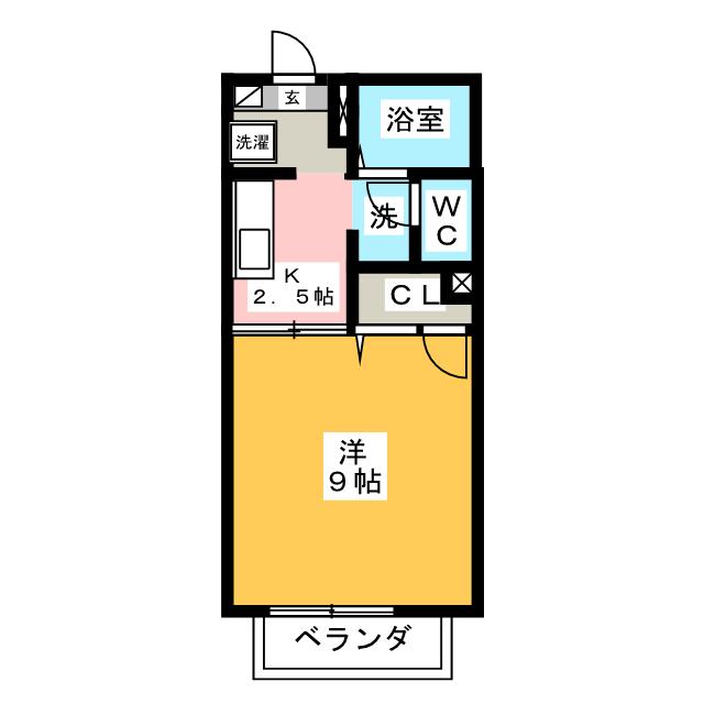 【タウンコート厚原の間取り】