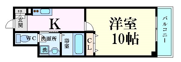 吹田市垂水町のマンションの間取り