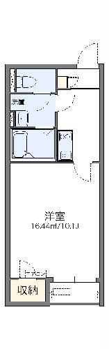 桜川市岩瀬のアパートの間取り