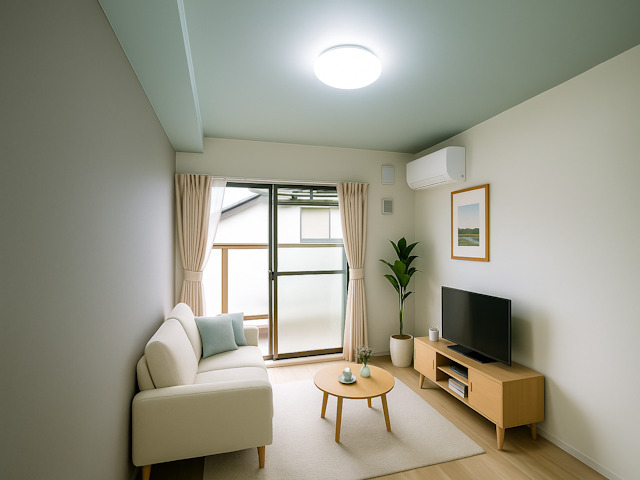 居室・リビング　CGで家具等を配置したもので家具等は含まれません。