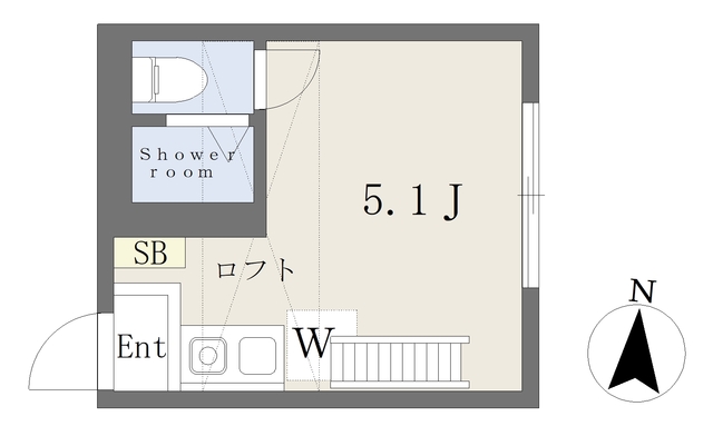 横浜市神奈川区六角橋のアパートの間取り