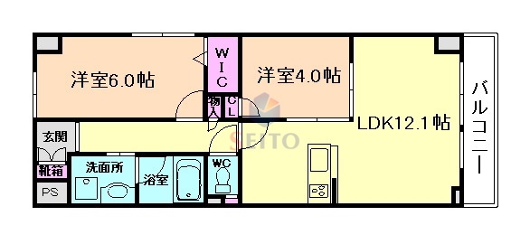 トリニティ豊中本町の間取り