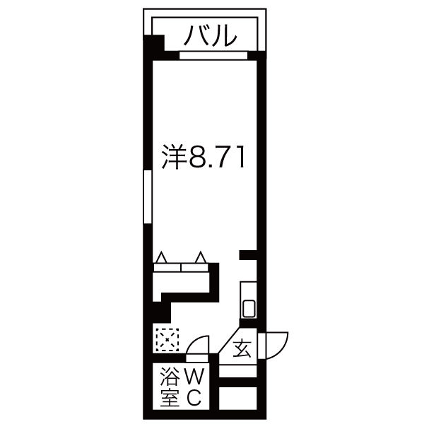 レジデンスヒカリの間取り