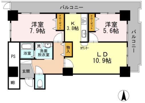 品川シーサイドビュータワーIIの間取り