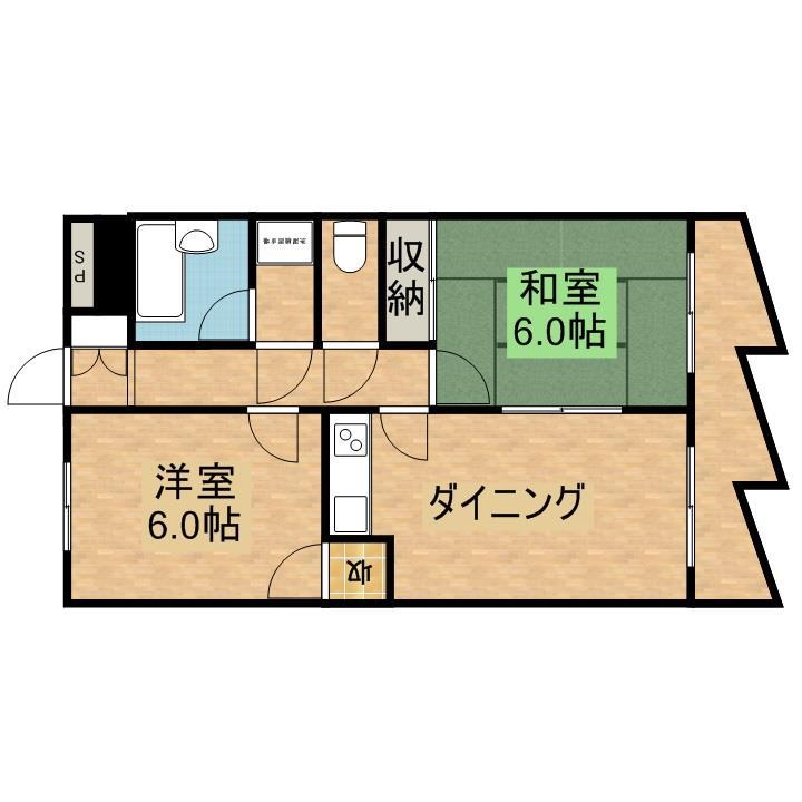 第３川尾ビルの間取り