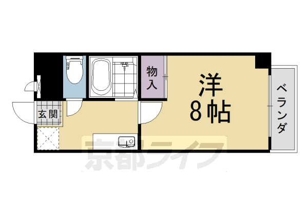 長岡京市今里のマンションの間取り