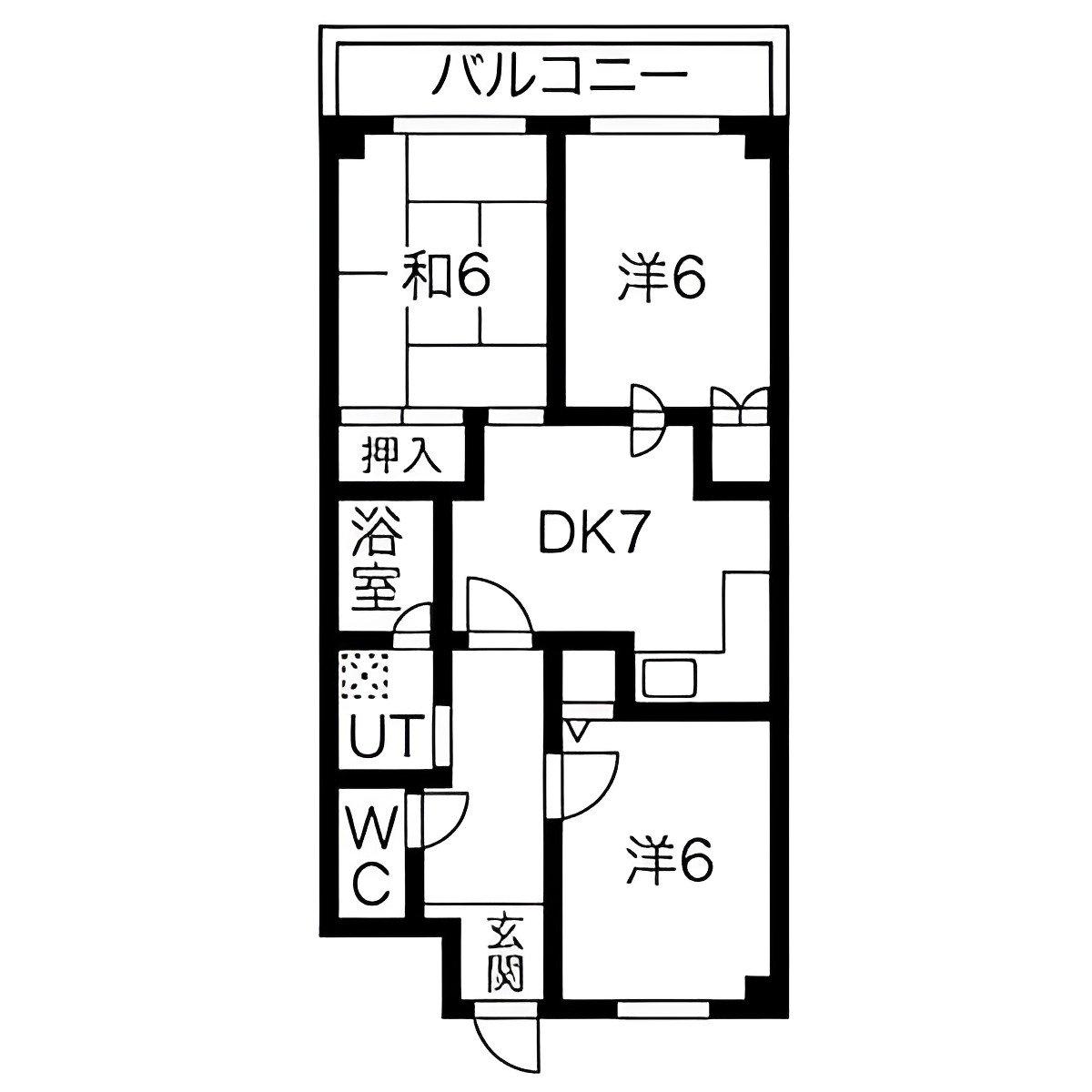 ウォーク羽衣の間取り