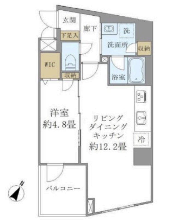 パインステージ白金高輪の間取り