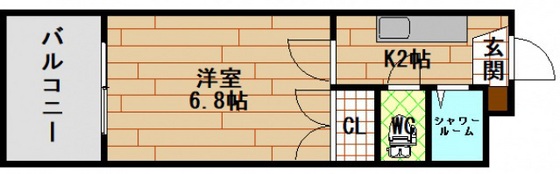 【広島市西区打越町のマンションの間取り】