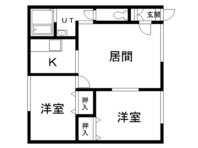 パールコーポの間取り