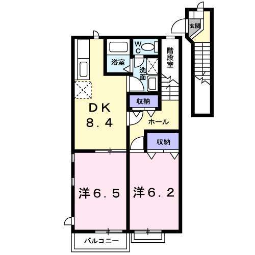 【ＷＩＳＴＥＲＩＡ下垂木の間取り】