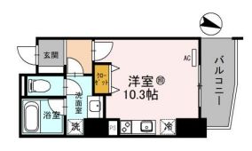 エトワール北新地の間取り