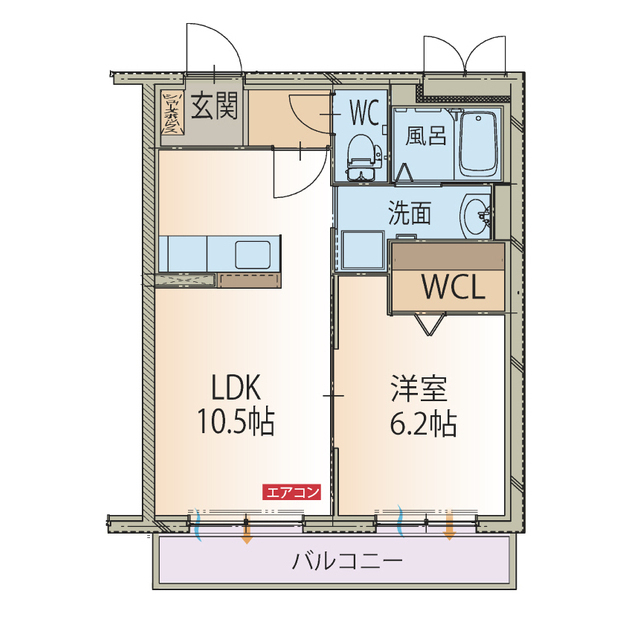 ハートフルマンション　シトラスの間取り