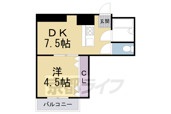 エクセル田辺の間取り