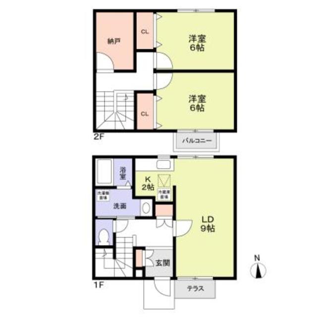 ファミール北くずはの間取り