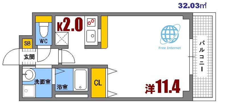 【メゾン中野駅前の間取り】