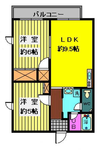 カサグランデVの間取り