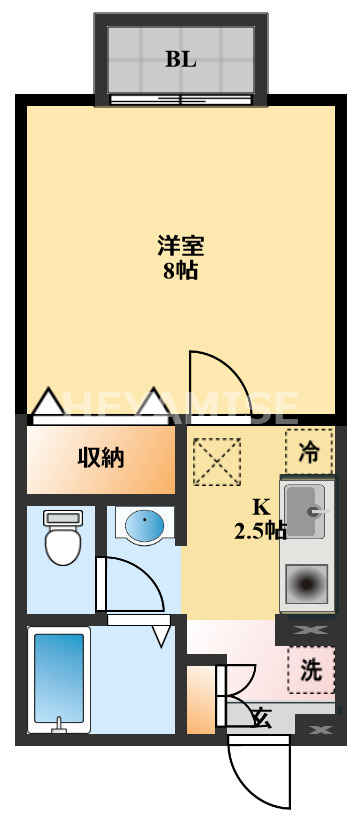 大村市池田のアパートの間取り