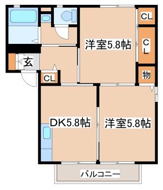 ディアス須磨離宮の間取り